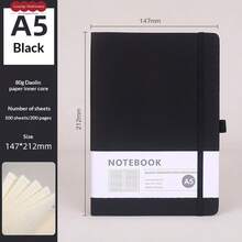 1pc Minimalist A5 Binder Notebook, 100 Sheets/200 Pages; A6 Business Planner Notebook; A7 Mini Student Diary Notebook, Suitable For Students, Office Workers, Journaling Enthusiasts, Daily Notes, Office Memos, Study Notes - Multicolor - View 7