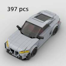 MIKEMENG 灰/黑/红经典成人积木套装，DIY积木汽车/跑车玩具，城市科技冠军杯系列，适合作为情人节、生日、万圣节、圣诞节送给男友/丈夫的礼物，也可用于家居装饰和收藏。 - 型號 - 查看 1