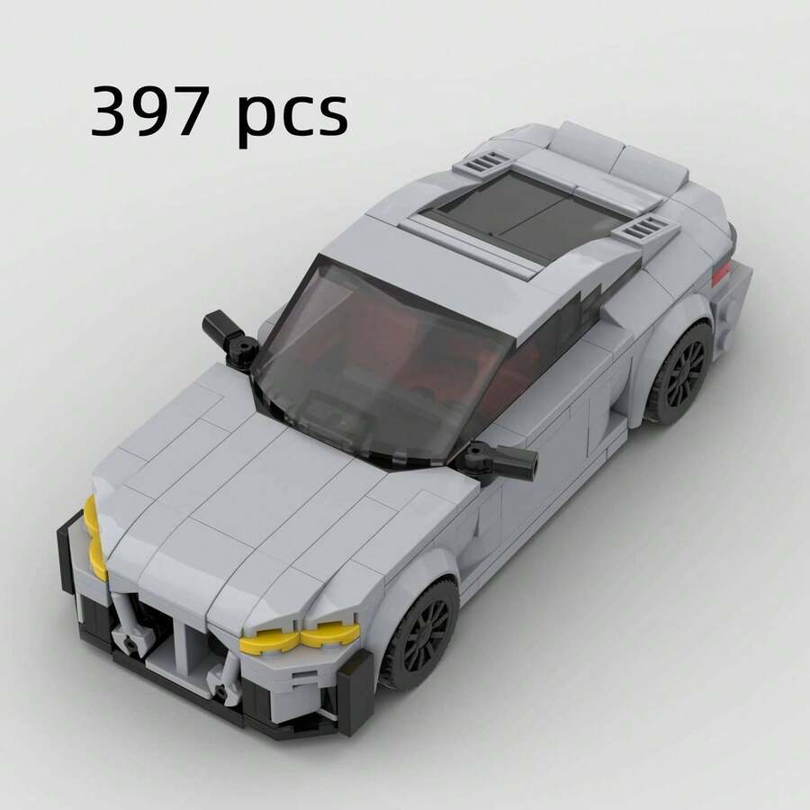 MIKEMENG 灰/黑/红经典成人积木套装，DIY积木汽车/跑车玩具，城市科技冠军杯系列，适合作为情人节、生日、万圣节、圣诞节送给男友/丈夫的礼物，也可用于家居装饰和收藏。 - 型號 - 查看 1