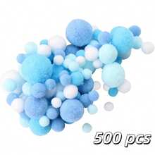 Assorted Pom Poms, Multi-Color Gradient DIY Craft Pom Poms - Highly Elastic, Lightweight, Fluffy And Soft Textile Decorations, Suitable For Clothing, Hats, Shoes And Accessories, As Well As Handicraft Projects - Multicolor - View 13