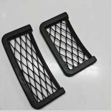 2 túi lưới đựng đồ trên xe hơi, túi lưới treo đựng đồ, lưới đựng đồ đa năng cho cốp xe, phụ kiện xe hơi, túi lưới co giãn đựng đồ trong cốp xe, vật dụng cần thiết khi đi du lịch bằng ô tô. - màu đen - Xem 16