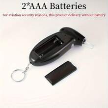 1pc Portable Digital Alcohol Tester - No Battery Needed, Accurate Blood Alcohol Content Measurement, Compact And Easy To Use Design, Suitable For Automotive Safety And Personal Use