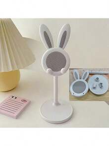 1个可爱手机支架，可调节兔子手机支架，桌面可爱兔子手机支架，兼容所有手机，桌面支架，可爱手机支架，手机配件，办公空间配件，兔子造型，趣味装饰 - 彩色 - 查看 13