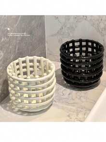 1个浴室收纳架，可放置面巾、牙刷、化妆品和其他洗漱用品 - 彩色 - 查看 7