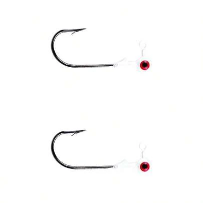 Strike King Mr. Crappie - Cabeza de Plantilla de 8 Piezas(blanco refrigerador Refrigerator White)