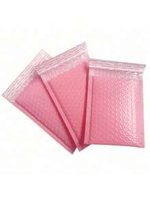 20/50pcs Pink Polyethylene Bubble Mailers, Self-Sealing Padded Envelopes, Gift Bags, Suitable For Books, Magazines, Etc., Pink Back To School Packaging - Multicolor - View 10