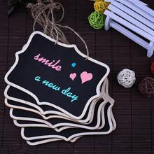 14 Pcs Chalkboards Signs 4. X 6.3 Inch Chalkboard Tags Hanging Message Board Chalkboard Labels Kitchen And Weddings - 黑色 - 查看 3
