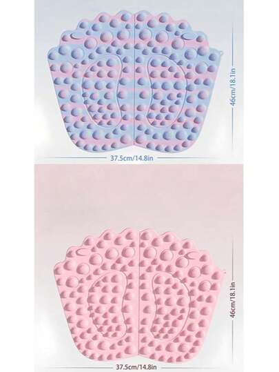 1片加厚跑步足垫，运动经络按摩足垫，便携式血液循环穴位按摩垫