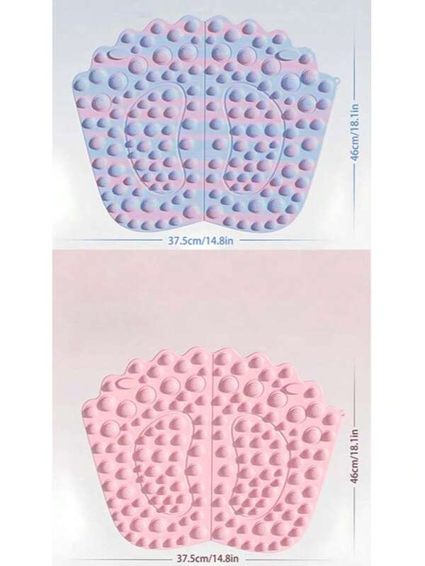 1片加厚跑步足垫，运动经络按摩足垫，便携式血液循环穴位按摩垫