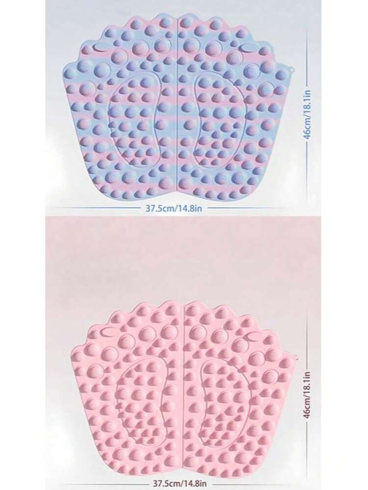 1片加厚跑步足垫，运动经络按摩足垫，便携式血液循环穴位按摩垫 - 彩色 - 查看 1