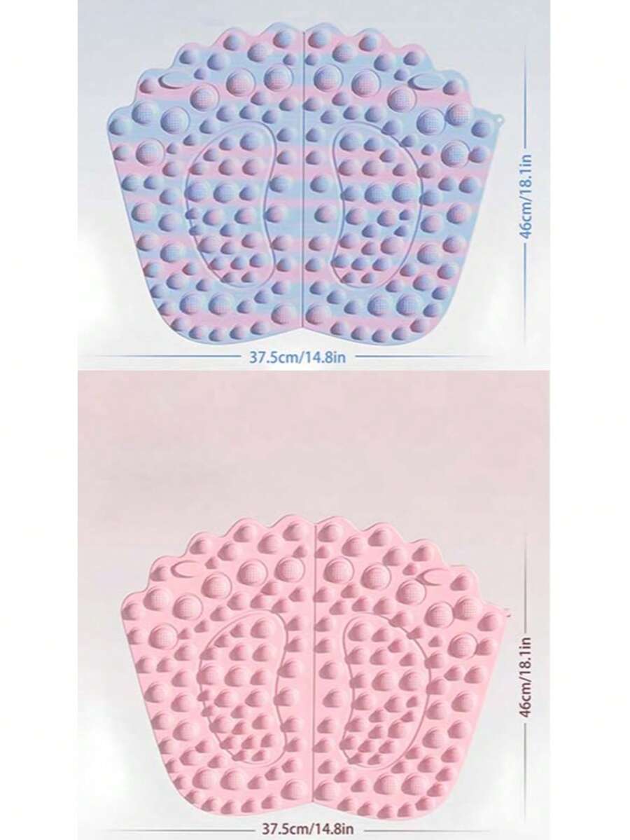 1片加厚跑步足垫，运动经络按摩足垫，便携式血液循环穴位按摩垫 - 彩色 - 查看 1