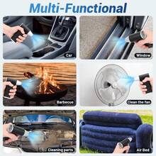 Electric Air Duster-180000RPM Compressed Air Duster, Super Power Cordless Jet Air Blower, 3-Gear Adjustable Mini Rechargeable Turbo Fan For Computer, Keyboard, House, Outdoor And Car, Gifts For Men - 預設 - 查看 6