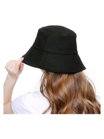 1顶男女通用纯色渔夫帽，多功能软顶渔夫帽，适合工作、上学、通勤、户外活动，可折叠便携