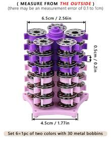 1pc Sewing Thread Spool Holder Tower, Creative Pagoda-Shaped Design, Practical Home Storage For Regular Plastic Or Metal Bobbins, Multifunctional Sewing Machine Thread Spool Organizer - Multicolor - View 12