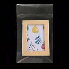 100 piezas Bolsas transparentes de OPP con cierre automático, adecuadas para empacar galletas, decoración de bocadillos, protección de libros, accesorios, artículos de papelería y otros elementos, a prueba de polvo y humedad, adecuadas para otoño, regreso a clases, Día de San Valentín - Multicolor - Ver 7