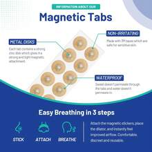 15-Day Supply Anti-Snoring Magnetic  Strips & Clips Set; Magnetic  Dilator Expander, Breathe Easy  Strips; External Magnetic  Patch; Magnetic  Band To Improve  Airflow & Relieve  Congestion; Anti-Snoring  Vent Strips To Improve Sleep - 15天量 - 查看 6
