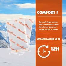 Calentadores de manos calientes, 80 unidades, calentadores de manos desechables de un uso, paquetes de calor activados por aire para manos, dedos de los pies y el cuerpo, hasta 12 horas de calor - 40 pares - Ver 5