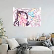 1件可爱动漫涤纶挂毯多用途挂饰 - 彩色 - 查看 2