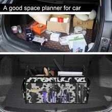Car Trunk OrganizerCar Storage Organizer With 72L Large Capacity Waterproof Collapsible And 11 Pockets Trunk Organizer For Car Suv//Sedan Large Size Cow Print - Cowprint - View 6