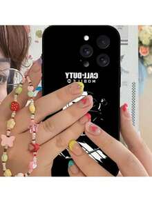 COD Call Of D-Duty Ghost Phone Case Black Shell Cover Compatible With 17/16/15/13/14 Pro Max/ 11Plus/X/Xr/Xs Max/12mini Compatible Models, Cover Compatible With  17 Pro Case,  17 Pro Max Case,  17 Case,  16 Pro Case - Z5 - 查看 7