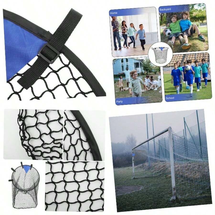 portera de ftbol Entrenamiento de ftbol Futbol golpeando Redes Red de Lanzamiento de para Hombre baln de Sala Juego de Futbol con fichas de - 70.00X58.00X58.00CM - Ver 1