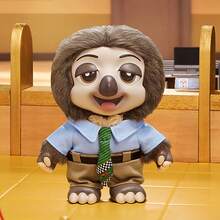 Miniso Caja ciega de peluche de vinilo de la serie residente de Disney Zootopia, con detalles de material de peluche corto y de vinilo con disfraces de personajes, ideal para decoración de escritorio y colección (se envía 1 pieza aleatoria) - Multicolor - Ver 6