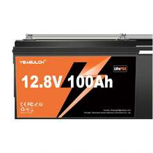 Yeagulch 12.8V/200/300/400/600Ah LiFePO4 Lithium Battery Low Temperature Home Energy Storage Motorcycle Marine - 12V 100A - View 12