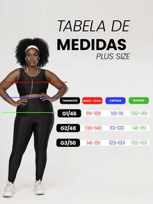 Plus Size Women's Ribbed Fitness Set Gym Top And Shiny Sports Leggings - màu đen - Xem 3