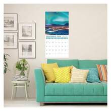 2026 Wall Calendar - Calendar 2026, Northern Lights Calendar, January 2026 - December 2026, 12" X 24" Open, 12 Months Wall Calendar 2026 With Hanging Holes, Large Blocks - 多色282 - 查看 6