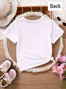 Young Girls T-Shirts - White - 2 - View 3