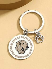 Cadeaux Golden Retriever Porte-clés Golden Retriever pour femmes et hommes Cadeaux pour les amateurs de chiens Maman de chien Papa de chiens Décoration de Noël - Multicolore - Voir 7