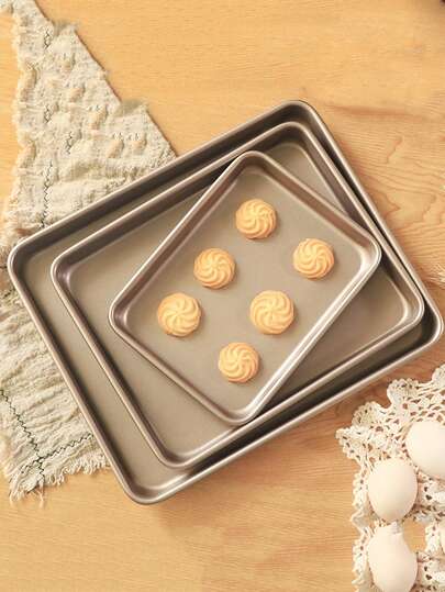 1pc 9/11/13 Inch Thick Non-Stick Rectangular Cake Mold, Suitable For Baking Cakes, Swiss Rolls, Nougat, Mooncakes, Easy To Clean And Release, , Kitchen Baking Accessory