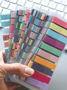 Morandi 便利贴，用于书籍注释，可书写、可重复粘贴的书页标签，透明便利贴 - 彩色 - 查看 8