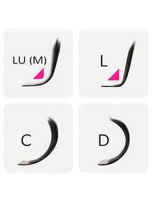 MASSCAKU 12 filas de pestañas postizas de visón natural gruesas en forma de abanico pre-armadas con forma en U, 3D, 4D y 5D, con rizo en forma de U y W Bloom - Negro - Ver 4