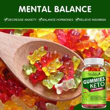 MUTSWEET HBH Ketone Gummies Weight Loss Natural Slimming ProductsReduces Anxiety &Amp; Stress Boost Immune System Improve Sleep - 60 chiếc - Xem 5