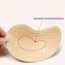 1/2 par de pétalos adhesivos de sujetador beige suave para levantar - Invisible sin espalda y sin tirantes, adecuado para bodas, ocasiones formales y fotografía, se puede usar debajo de vestidos, lavable a mano, almohadillas realzadoras de busto - Multicolor - Ver 6