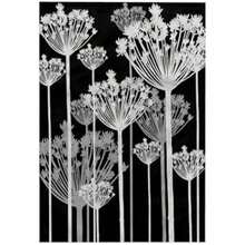 3D - Toalla de Mano contemporánea de Diente de león Negro, Blanco y Gris, 15 x 22 Pulgadas, Multicolor(22.00" x 15.00") - Multicolor - Ver 1