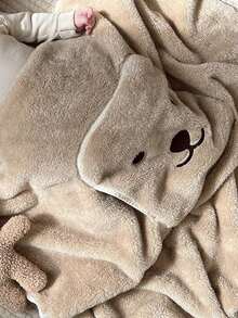 1pc Upgraded Baby Windproof Blanket, Thicker Design, Coffee Color, Baby Carrier Wind Cover, Warm Cloak, Portable Cover, 3-In-1 Multifunctional Blanket, Foldable, Washable, Suitable For Toddlers Outdoor Travel, Multiple Colors Available, Warm And Portable, Suitable For Outdoor Activities - Brown - View 5