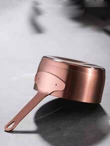 1pc Stainless Steel Retro Sauce Cup, Gravy Boat, Western Style Sauce Dish, American Industrial Pepper Sauce Plate - Rose Gold - View 5