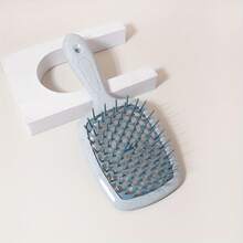 Premium Hair Comb - 1 Piece, Suitable For All Hair Types, Dual-Use For Dry And Wet, Durable PP Bristles And ABS Handle - Green - Wheat-colored Checkered Comb - View 2