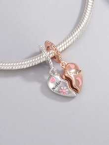 1 Conjunto da Série Fashionable & Heartwarming do Dia das Mães incluindo Bolsa, Batom, Balanço, Pingente de Contas de Amor, Pulseira e Colar Versátil DIY, Presente Criativo do Dia das Mães - Multicolorido - Visão 6