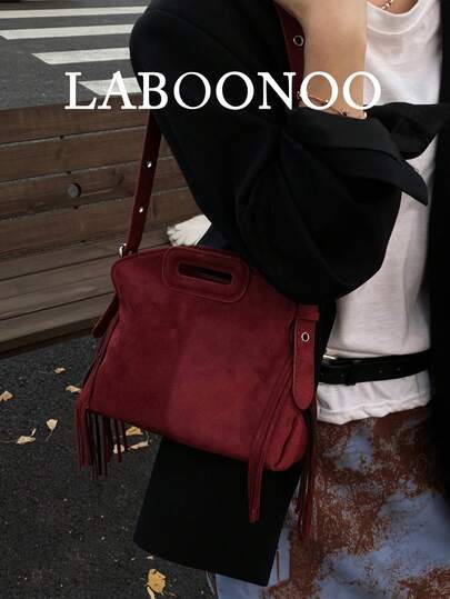 Borsa da donna con nappine, design di nicchia, nuova borsa personalizzata e versatile, casual per pendolarismo, a spalla e a tracolla