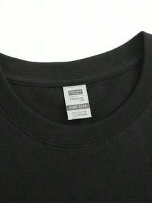 Curry, Men's Basketball Star, Signature Printed Sports And Casual Loose Cotton Short Sleeve T-Shirt Usa4 - 黑色 - 查看 3