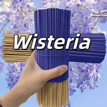 164 piezas/Set 22cm Incienso de Glicinia Natural, Varitas de Fragancia de Madera para Limpieza Espiritual, Eliminación de Energía Negativa, Decoración del Hogar y Oficina, Halloween, Navidad, Ayuda para la Meditación, Decoración de Festivales - Fragancia de glicina de 22 cm - Ver 6