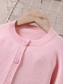 Áo khoác cardigan thêu hoa cho bé gái, áo khoác ngoài thời trang cho trẻ em, thích hợp cho mùa xuân/thu, phù hợp cho các buổi đi chơi, tiệc tùng, các dịp lễ, món quà hoàn hảo. - Hồng - Xem 5