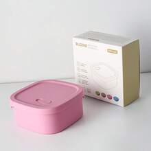 加厚硅胶午餐盒，微波炉便当盒，带隔层，方便学生备餐 - 彩色 - 查看 14