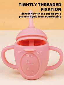 1 Pc 150ml (6.76oz) Baby Silicone Cup With Handle, Penguin Shape, Multi-Functional Portable Water Bottle, Child Feeding Training Straw Cup.Baby Bottles,Baby Stuff ,Baby Bottle ,Sippy Cups ,Sippy Cup ,Water Bottle For Kids - Multicolor - View 6