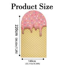 1Pc 2D Sweet Dessert Half Arch Backdrop - Kids Birthday Party Decor - 多色03 - 查看 13