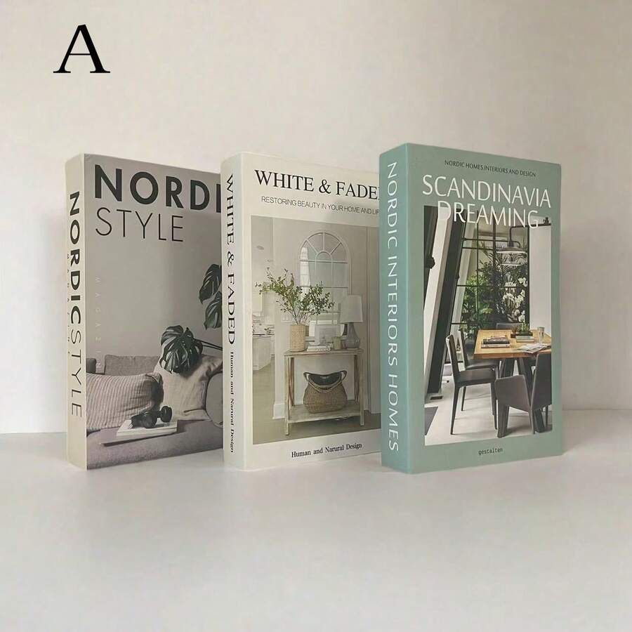 2pcs/3pcs Foldable Fake Books, Decorative Simulation Books Suitable For Coffee Tables, Villas, Hotels, Home Decor, Photography - Green - View 1
