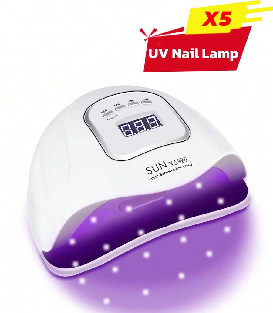 UV Nail Lamp UV Light For Gel Nails, Nail UV Lamp Gel Nail Lamp Professional Fast Curing Light UV Nail Light With 4 Timer Setting Auto Sensor, LED Smart Gel Nail UV Light For Gel Polish - SUV7 - 查看 1
